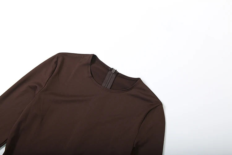 Weird Puss Sexy Fall Jumpsuits Women Diy Shirring o-Neck Full Sleeve Midnight Party Club Stretch Activity Fitness Slim Overalls