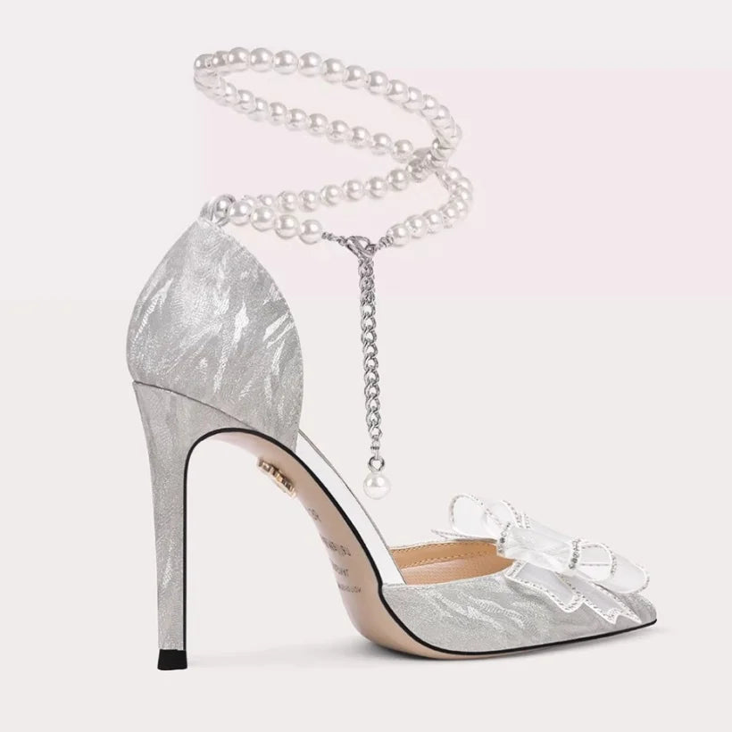 Poplular Zapatos De Mujer Bowtie Beading