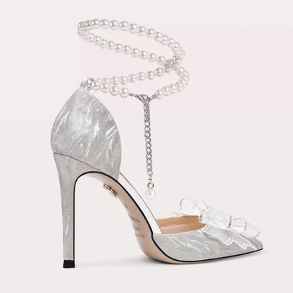 Poplular Zapatos De Mujer Bowtie Beading