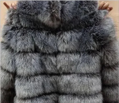 Faux Fur Fox Coats Short Coat