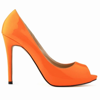 Pumps Fish Mouth High Heels Ladies11cm