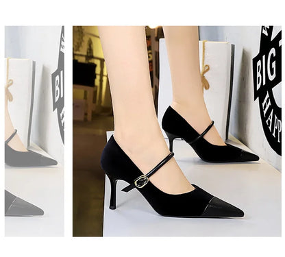 BIGTREE Shoes New Buckle Design Pumps
