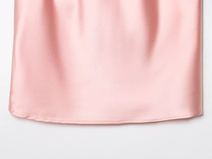 Satin Backless Halter Camisole Top