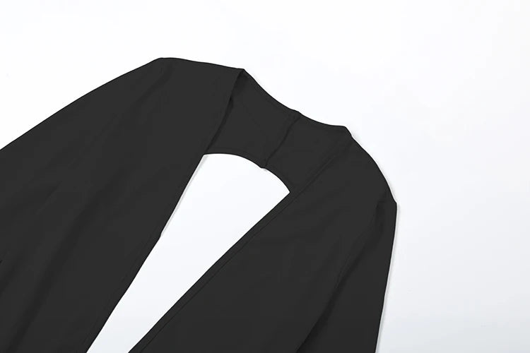 Weird Puss Backless Sexy Jumpsuit Women Basic Classics Deep V Neck Full Sleeve Backless Trend Midnight Clubwear Workout Overalls