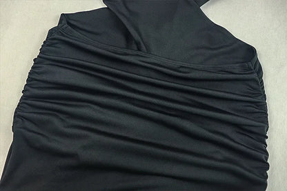 Streetwear Halter Neck Slim Long Dresses