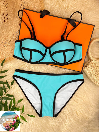 Bandeau Bikini Swimsuit Two-Piece Bathing Suit