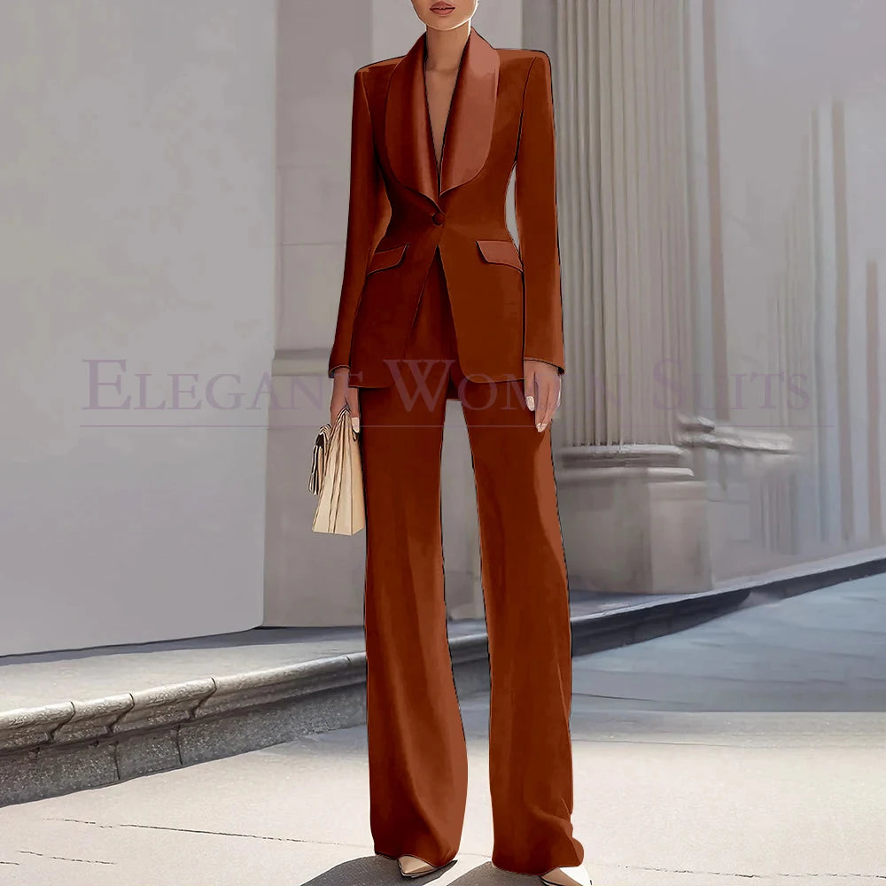 Customzied Suits Blazer Luxury One-Button Shawl