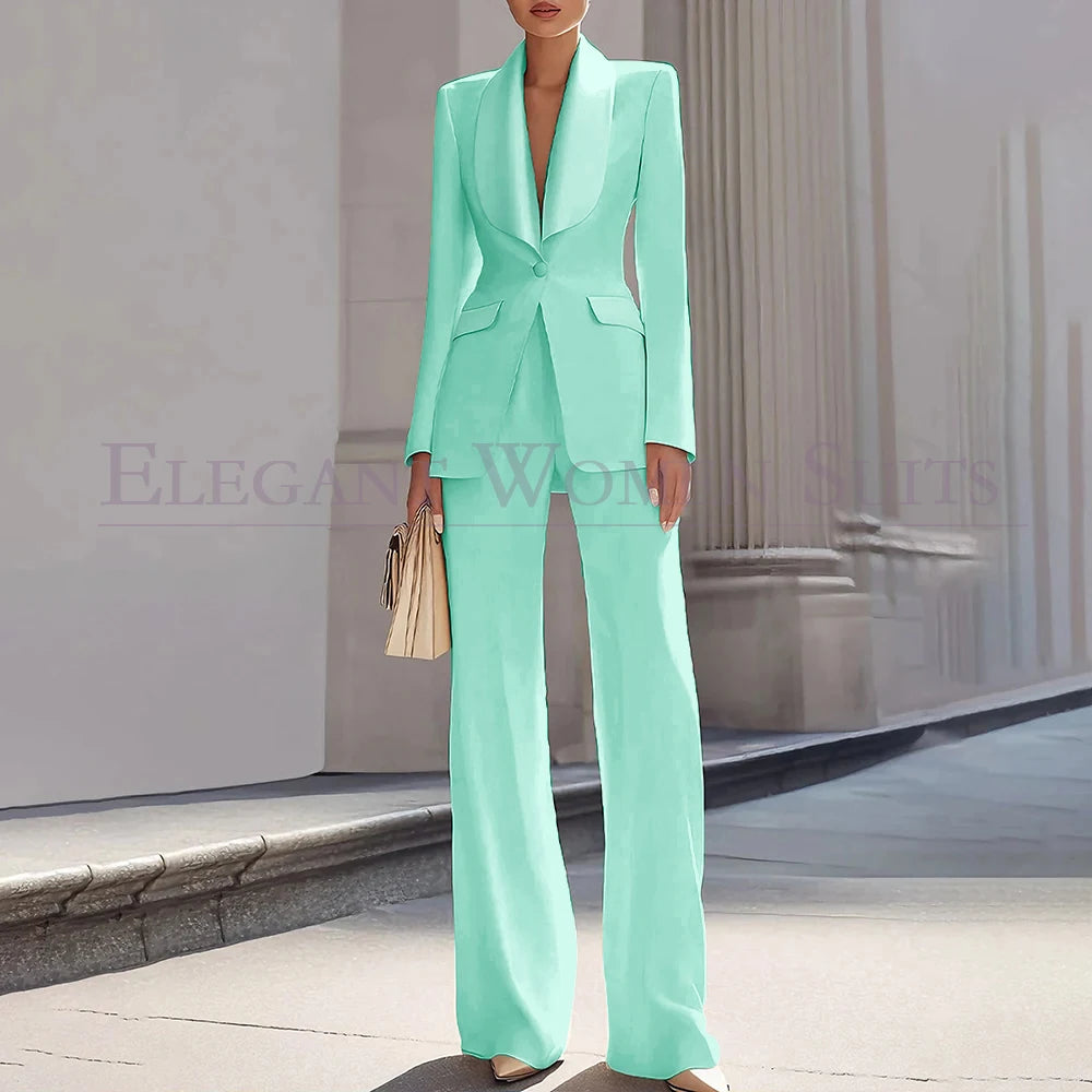 Customzied Suits Blazer Luxury One-Button Shawl