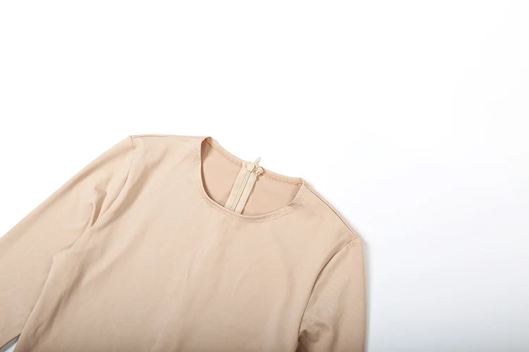 Weird Puss Sexy Fall Jumpsuits Women Diy Shirring o-Neck Full Sleeve Midnight Party Club Stretch Activity Fitness Slim Overalls