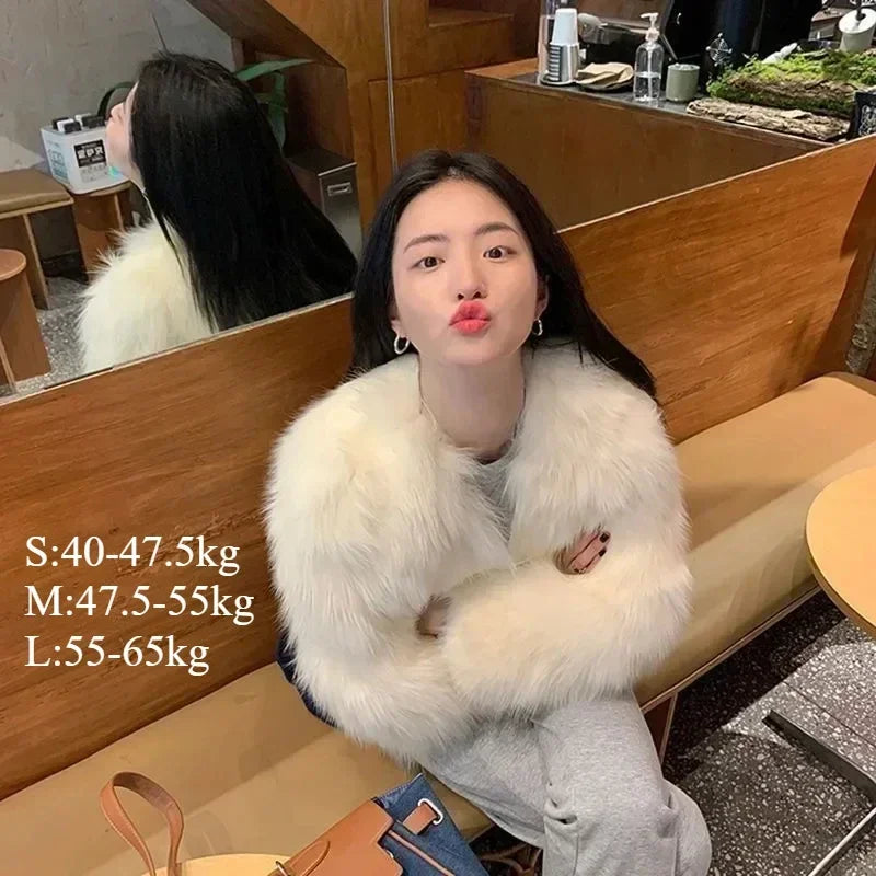 Faux Fur Coat Clothing Y2K New