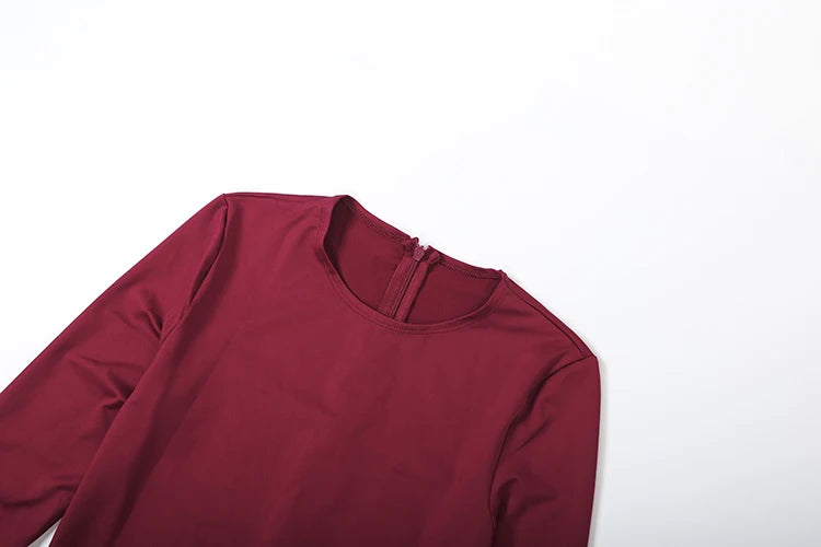 Weird Puss Sexy Fall Jumpsuits Women Diy Shirring o-Neck Full Sleeve Midnight Party Club Stretch Activity Fitness Slim Overalls