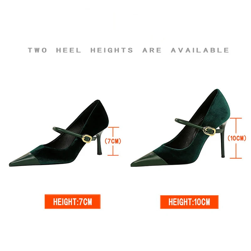 BIGTREE Shoes New Buckle Design Pumps