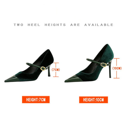 BIGTREE Shoes New Buckle Design Pumps