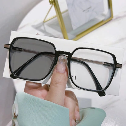 Photochromic Anti Radiation Glasses Metal Eyeglass Men