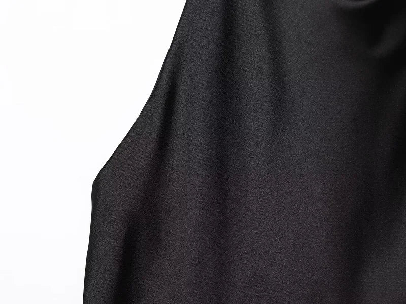 Satin Backless Halter Camisole Top