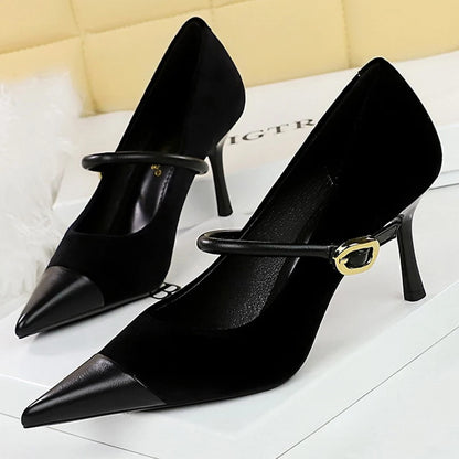 BIGTREE Shoes New Buckle Design Pumps