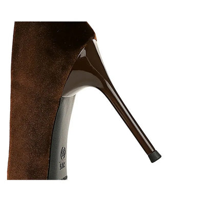 BIGTREE Shoes High Heels Shoes Suede