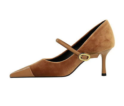 BIGTREE Shoes New Buckle Design Pumps