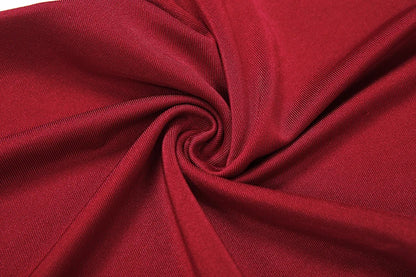 Feather Trim Slash Neck Jumpsuit