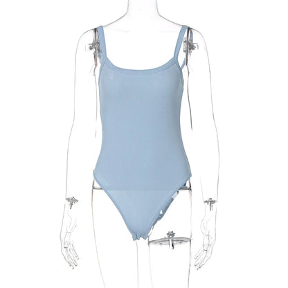 Strap Solid Bodycon Body Casual Basic
