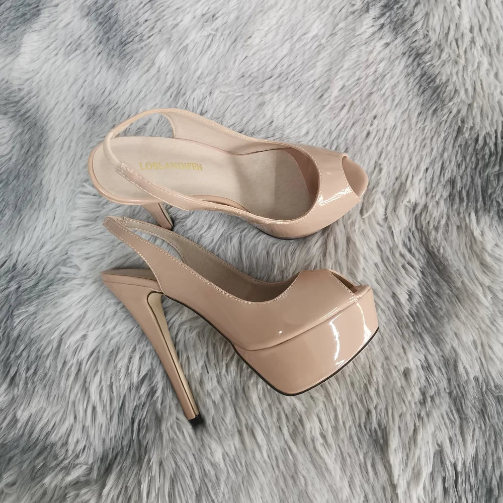 Pumps Stilettos 14CM Platform Super High
