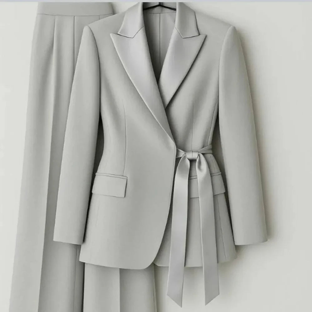 Tailored Blazer & Skinny Pants Suit