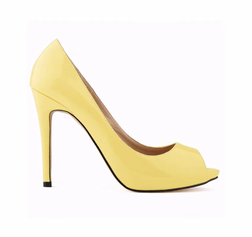 Pumps Fish Mouth High Heels Ladies11cm