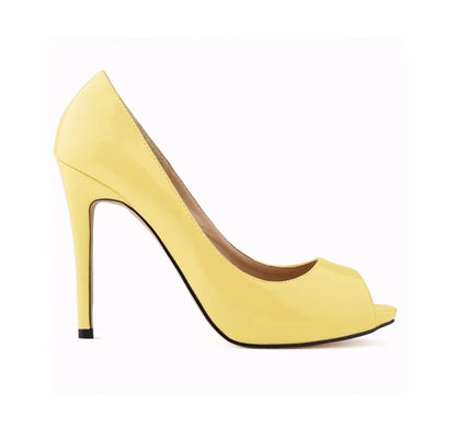 Pumps Fish Mouth High Heels Ladies11cm