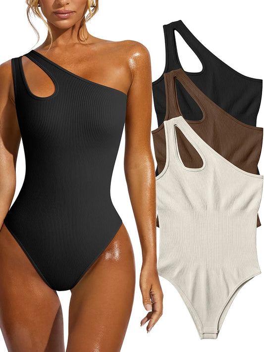 Yoga Bodysuit Solid Color Sleeveless Fitness