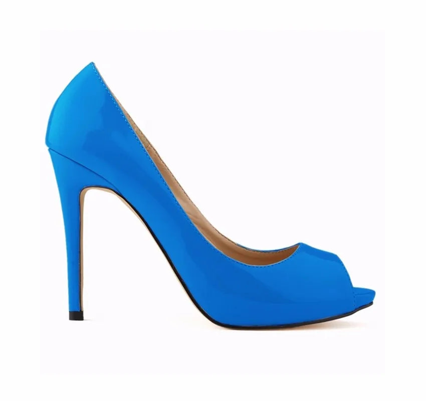 Pumps Fish Mouth High Heels Ladies11cm