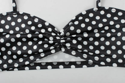 Polka Dot Halter Top and Bike Shorts Set