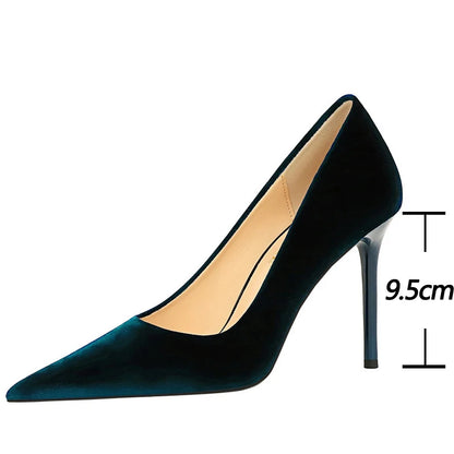 BIGTREE Shoes High Heels Shoes Suede