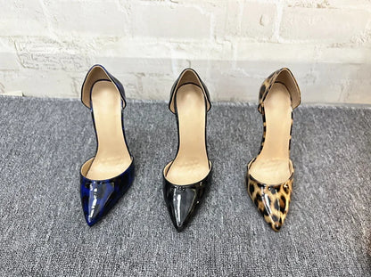 CACA 16/14cm Leopard Patent Leather Pumps,Fetish