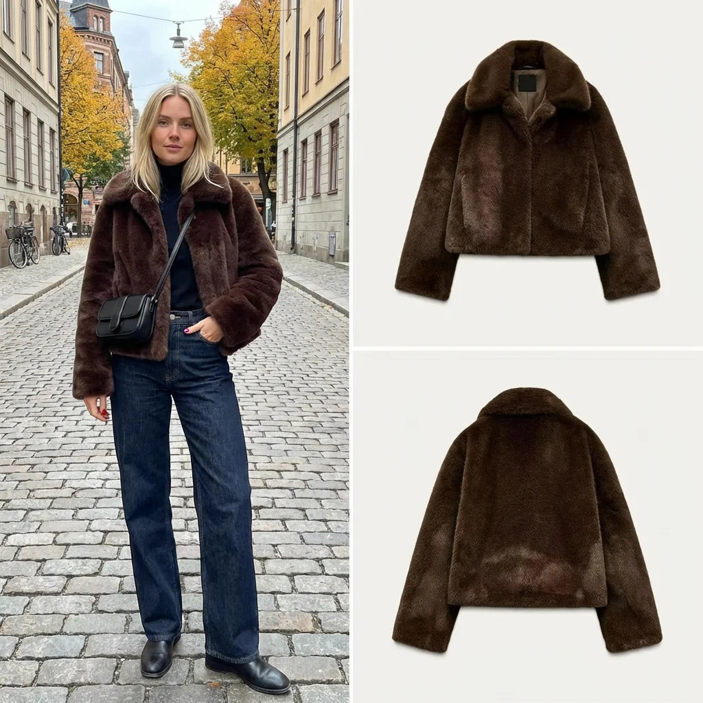 Faionable Versatile Artificial Fur Effect Jaet