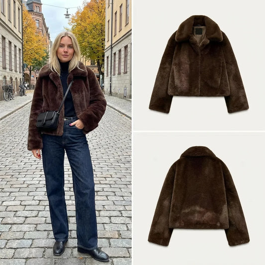 Faionable Versatile Artificial Fur Effect Jaet