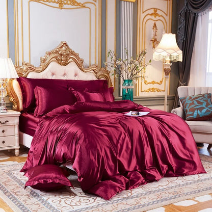 Mulberry Silk Luxury Satin Bedding Set