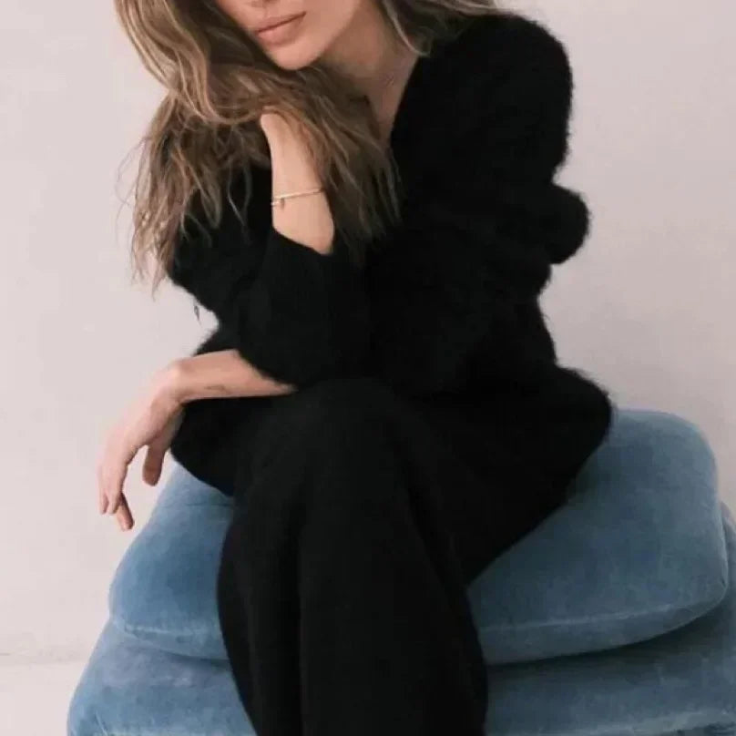 Cardigans Korean V-neck Sweater Coat Long