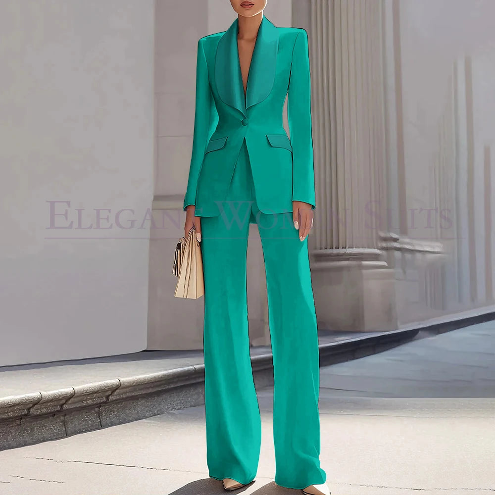 Customzied Suits Blazer Luxury One-Button Shawl