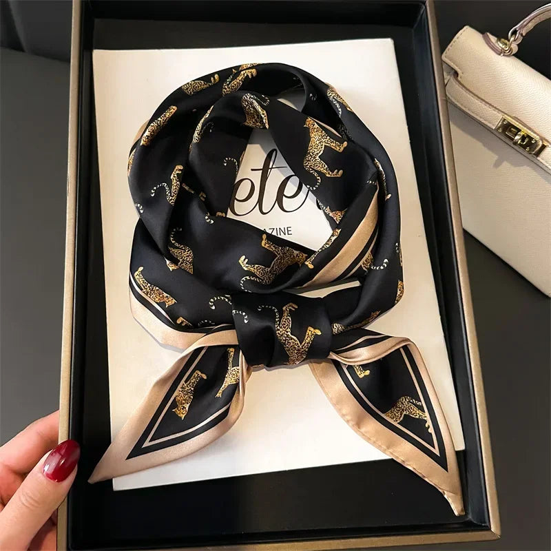 Head Scarf Hair Neck Scarves For Women Purse Bag Scarfs For Handbags Silky Long Thin Satin Headscarf Fashion