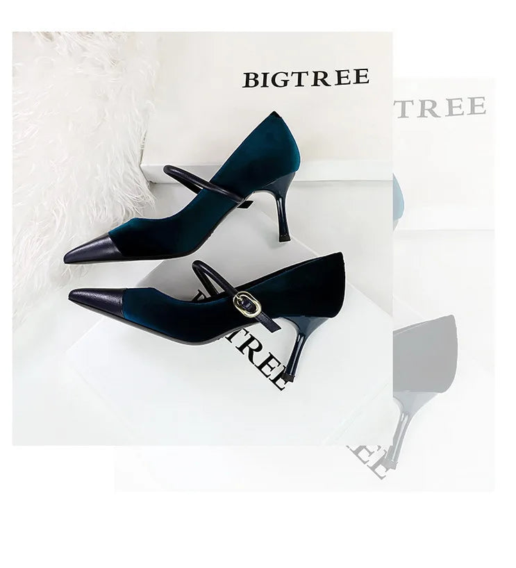 BIGTREE Shoes New Buckle Design Pumps