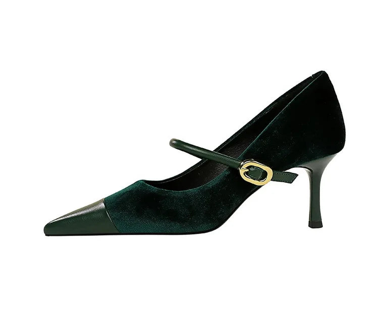 BIGTREE Shoes New Buckle Design Pumps