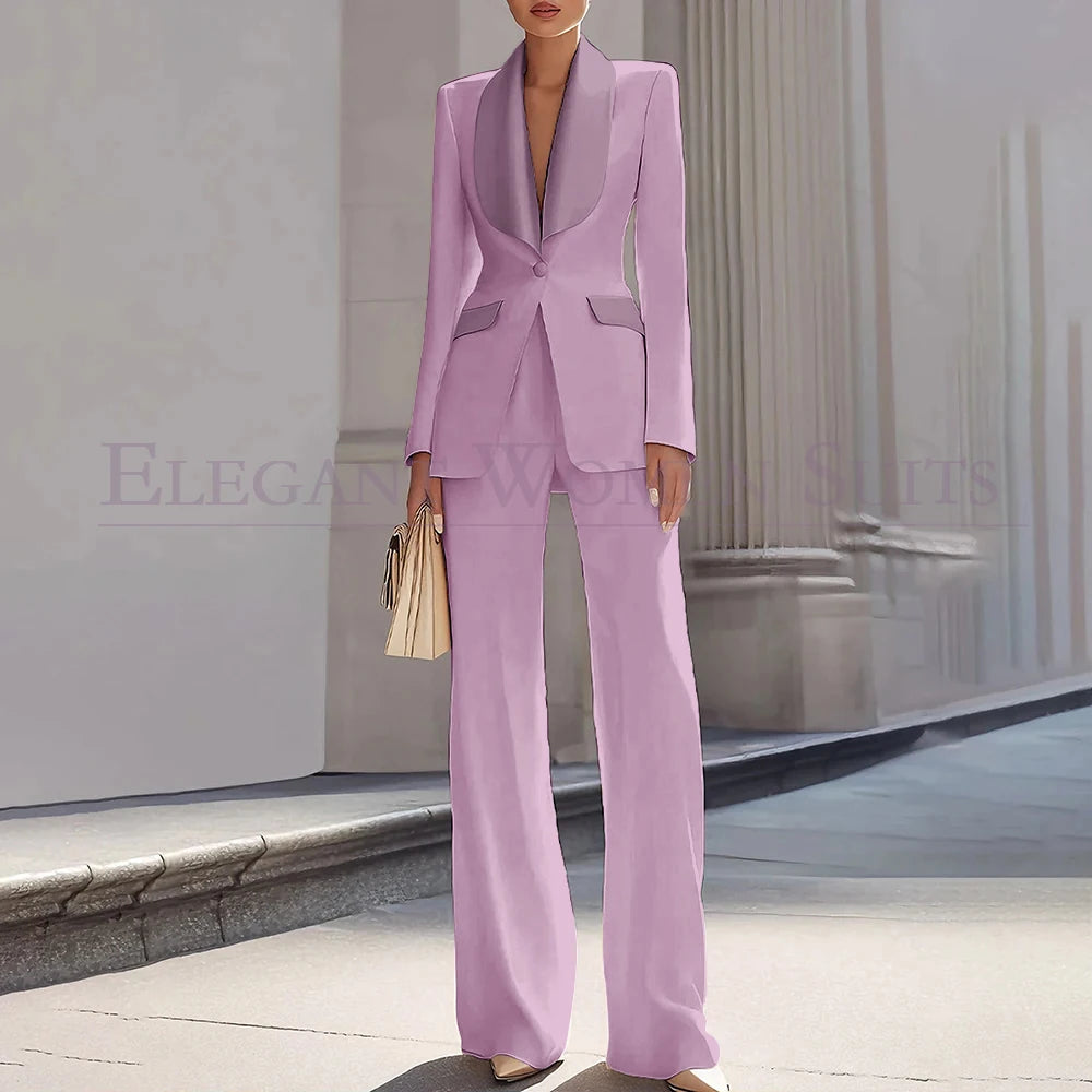 Customzied Suits Blazer Luxury One-Button Shawl