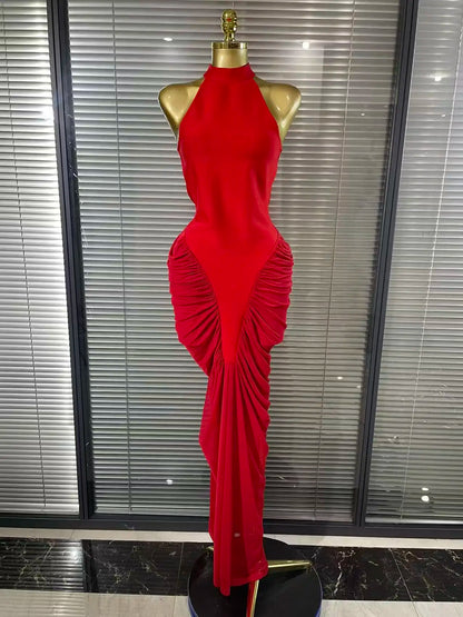 Red Color Off the Shoulder Bodycon