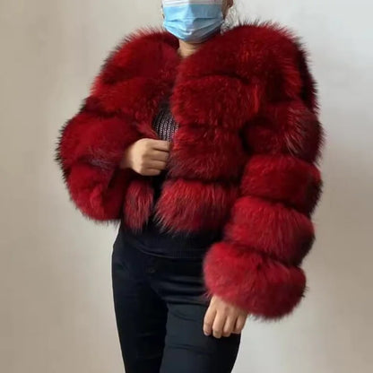 Faux Fur Coat Jacket Warm Thick