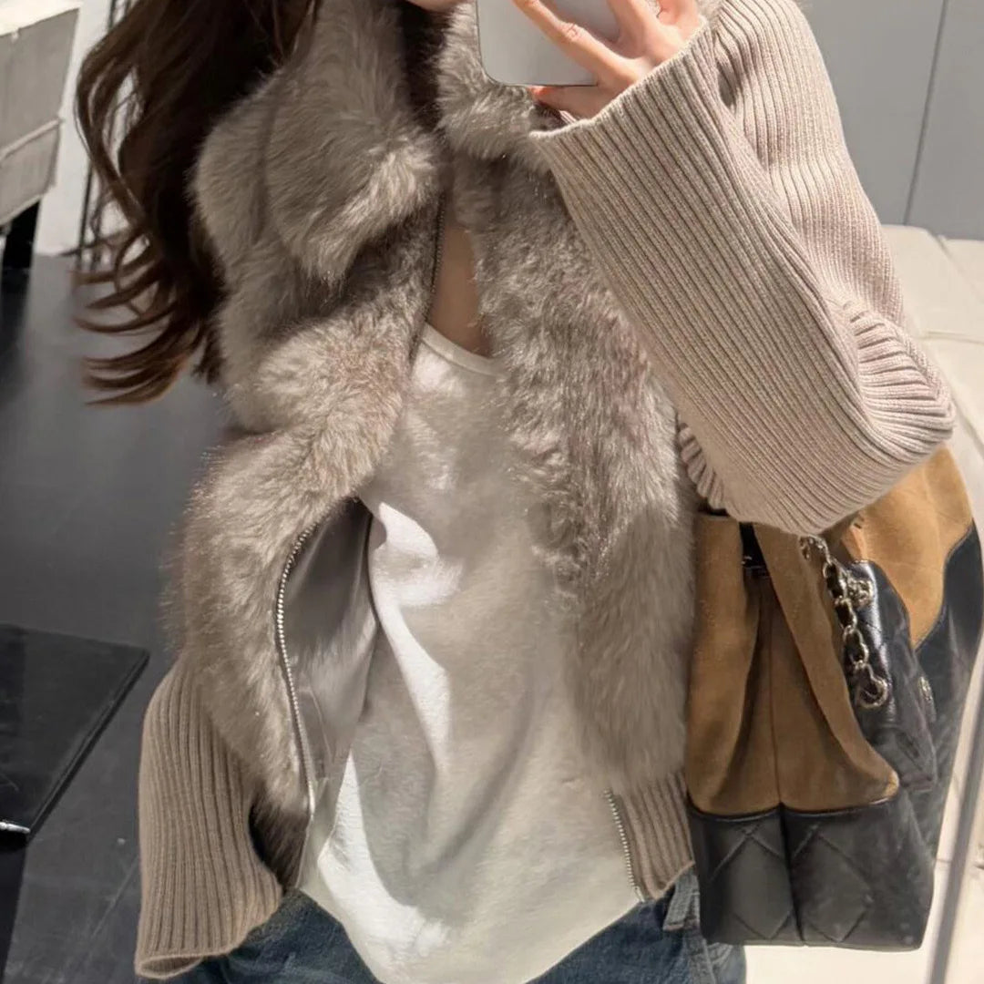 New Young Environmentally Friendly Fur Jacket