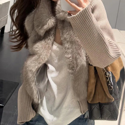 New Young Environmentally Friendly Fur Jacket