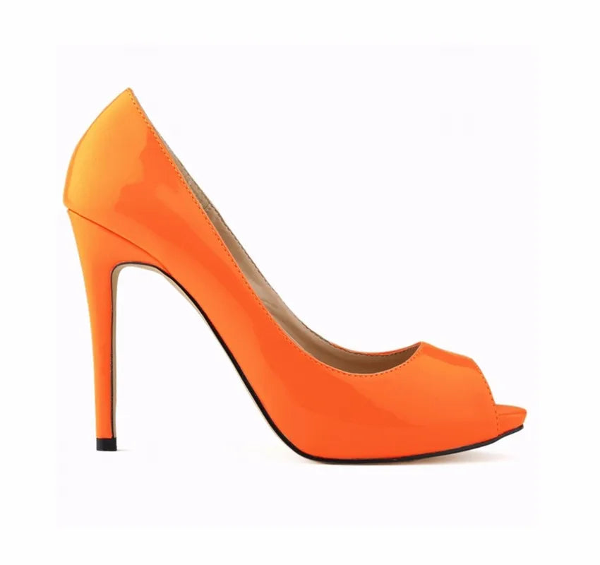 Pumps Fish Mouth High Heels Ladies11cm