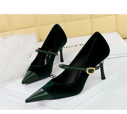 BIGTREE Shoes New Buckle Design Pumps