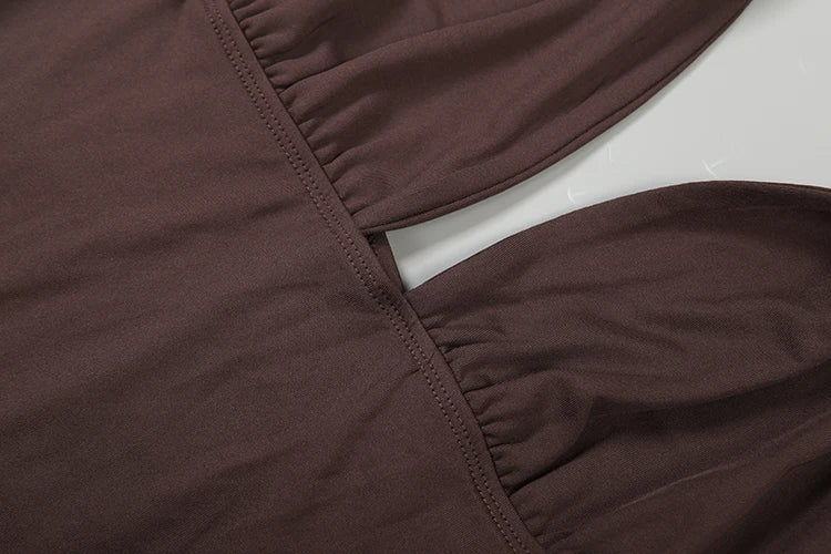 SiSSisterlinda Halter Ruched Dress Women Bandages Patchwork Backless Thin Slit Summer Clubwear Birthday Party Ruched Vestidos