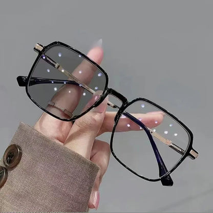 Photochromic Anti Radiation Glasses Metal Eyeglass Men